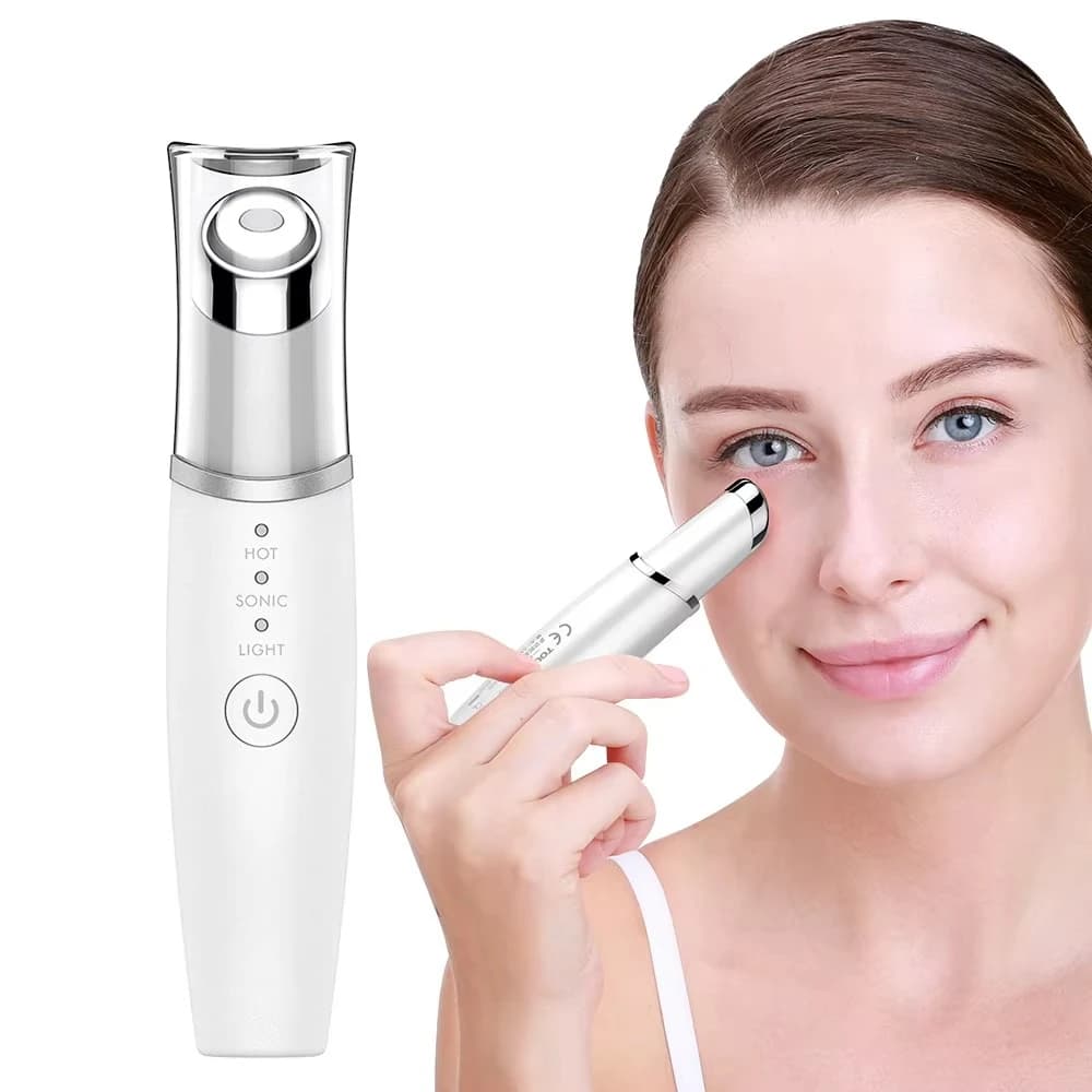 Touch Beauty TB-1980K Stainless Steel Face Massager Multifunctional Household Eye Beauty Instrument Stick with Heated Face