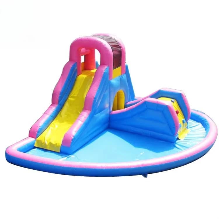 lj-Kids Moon Inflatable Oxford Moonwalk Water Jumper Bouncer Bouncy Castle Jumping Slide Combo 500kg Capacity Backyard Party&
