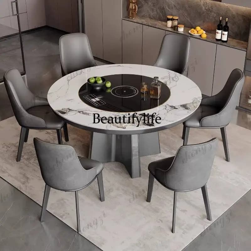 K182 Minimalist Kitchen Dining Table Design Modern Lounges Dinette Restaurant Tables Round Island Muebles Para Hogar Furniture H