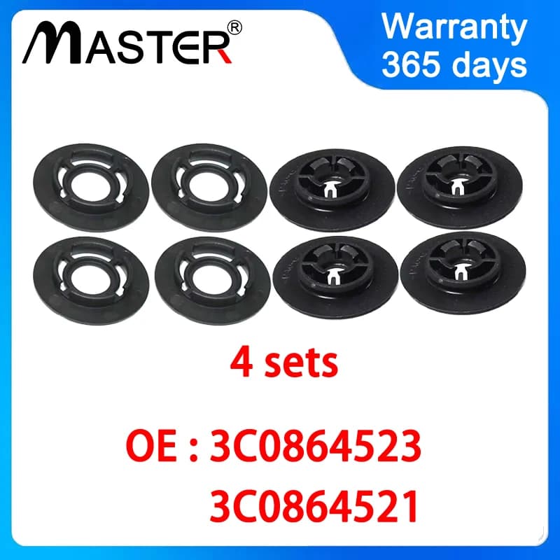 FLOOR MAT CARPET FIXING CLIP CLAMP FIXING BRACKET 3C0864523 3C0864521 for AUDI VW SEAT SKODA BLACK 3C0 864 523 3C0 864 521