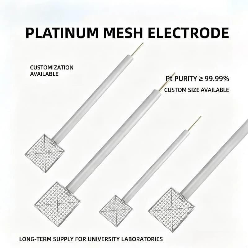 Lab 52Mesh Pt Mesh Counter Electrode 99.99% Pt Wire Pt Column For Photoelectrochemical Setup