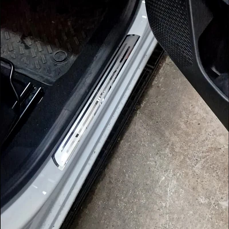 For Ford Kuga Escape 2012-2021 2022 2023 2024 2025 Car Door Sill Protector Trim Kick Pedal Scuff Plate Cover Sticker Accessories