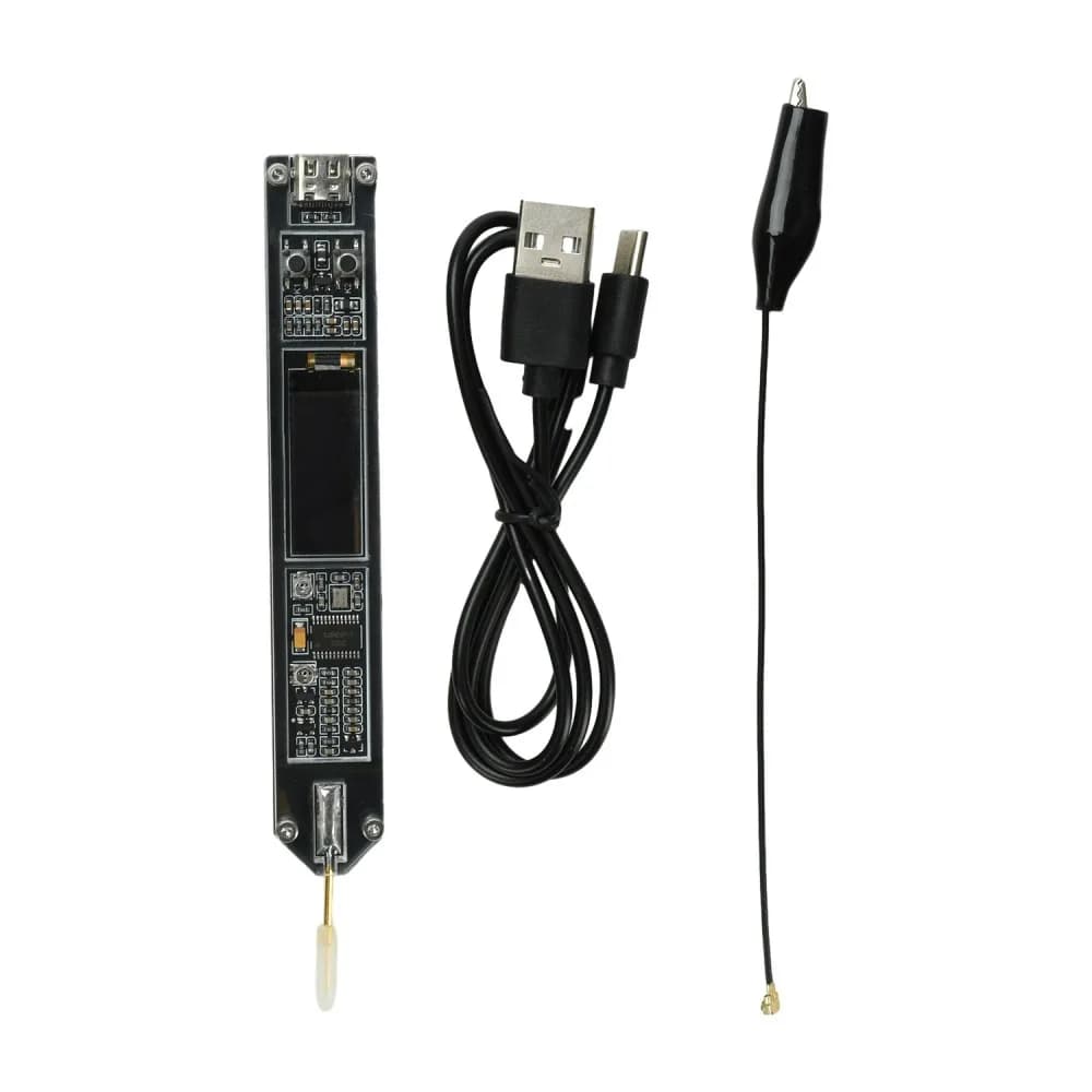 200Hz-100MHz Frequency Meter Pen 0.91 Inch OLED Display High-Precision Frequency Counter for RF Measurement Radio Transceiver