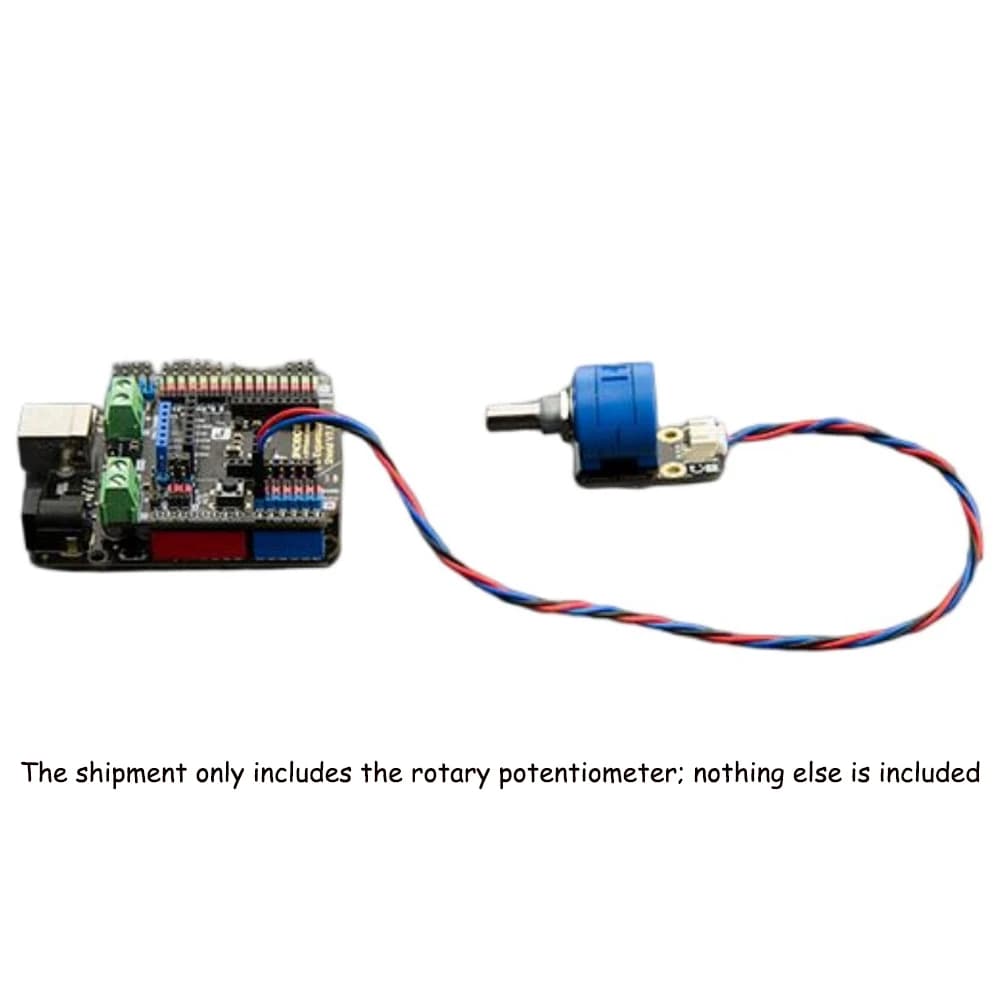 Rotation Sensor 10-Turn Precision Potentiometer 3600° Analog Angle Sensor 3.3-5V PH2.0-3 Port for Arduino Precise Angle Control