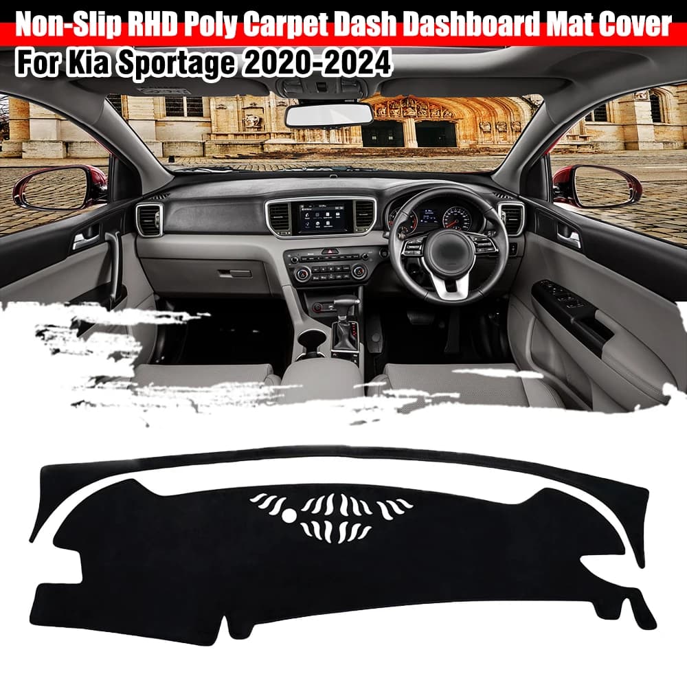 Dashboard Cover Sun Shade Dash Board Cover Carpet For Kia Sportage 2020 2021 2022 2023 2024