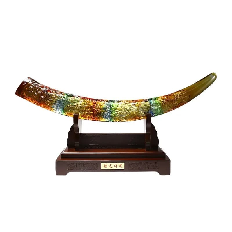Glazed handicrafts ornaments, home entrance office desktop decoration, business opening housewarming gifts