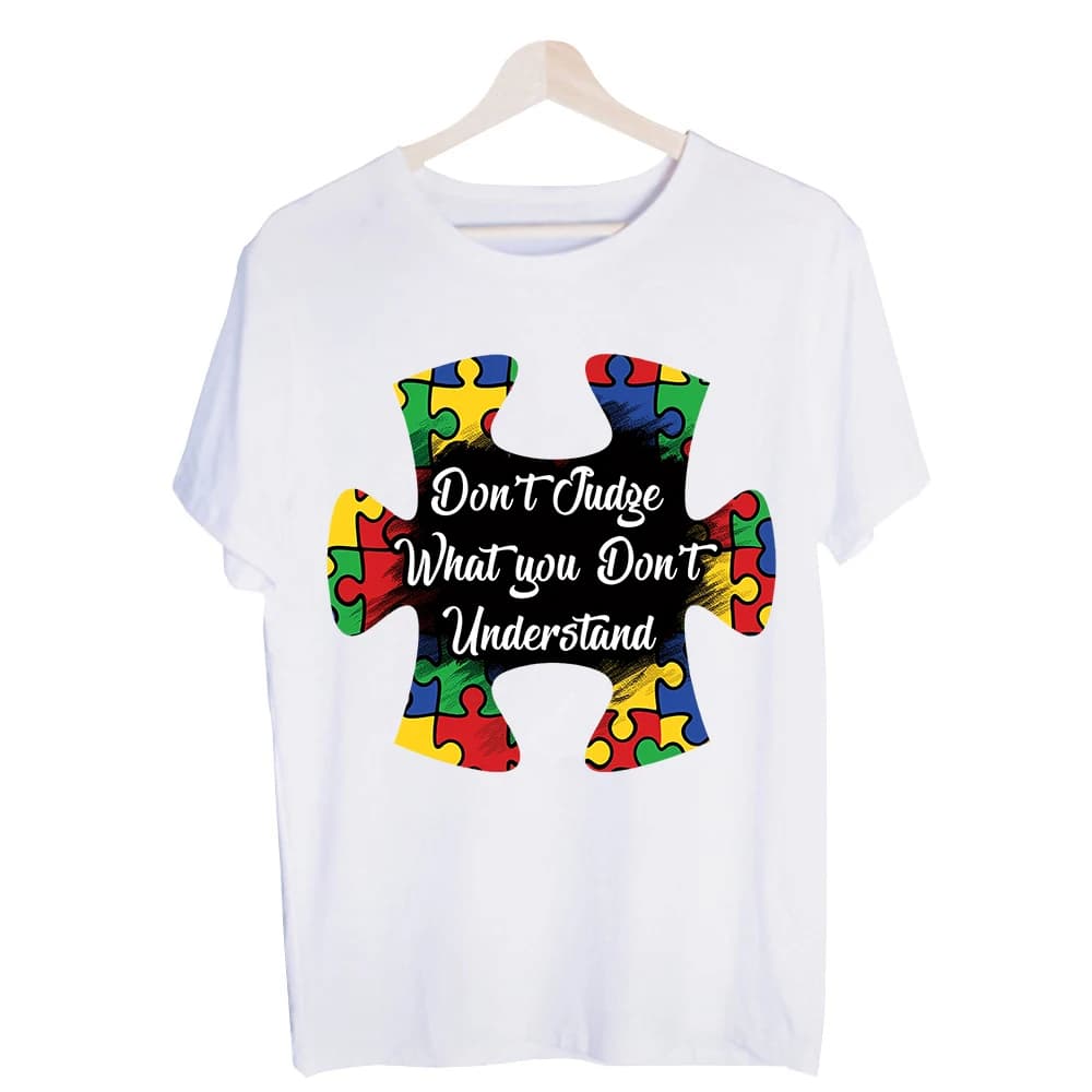 Men's Puzzle Piece Graphic Tee, Short Sleeve Crew Neck T-Shirt with Slogan Print for Casual Daily Wear