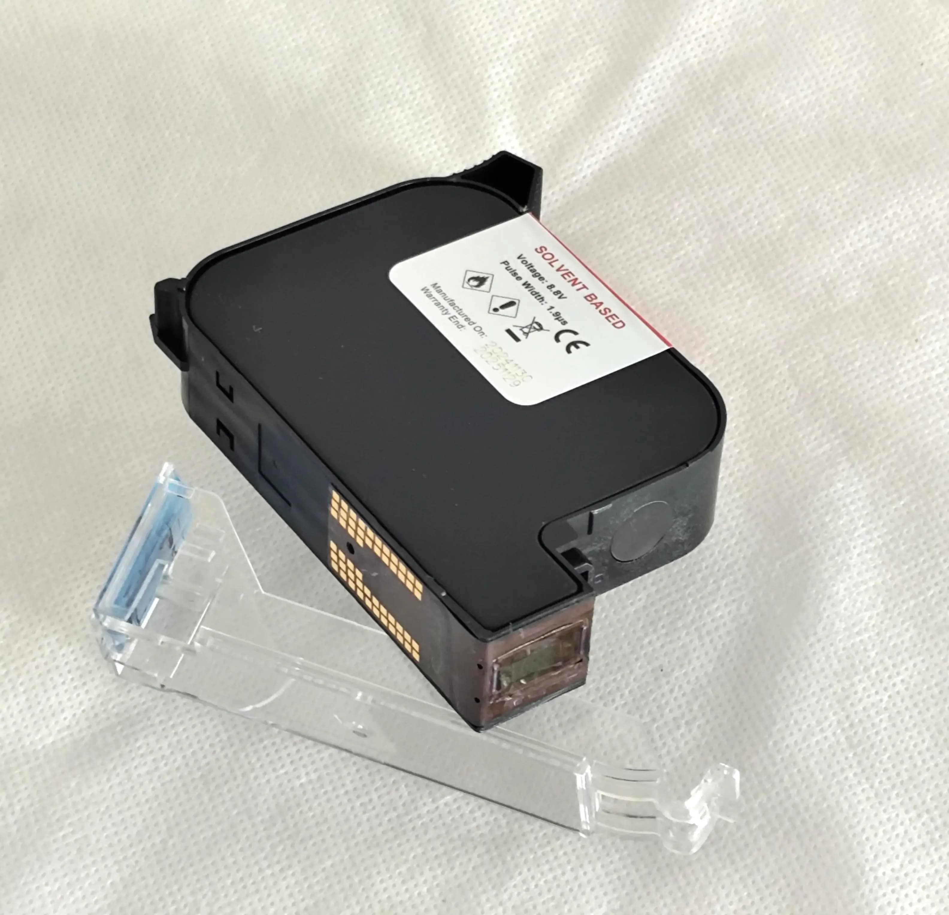 Solvent Ink Cartridge 12.7mm For Batch Date Handheld Online Inkjet Printer For Carton Bag Pouch Metal