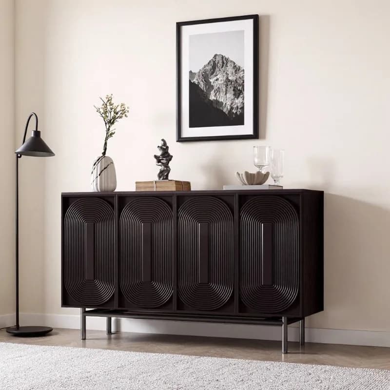 Entry door entrance cabinet Solid wood retro shoe cabinet Middle antique side cabinet