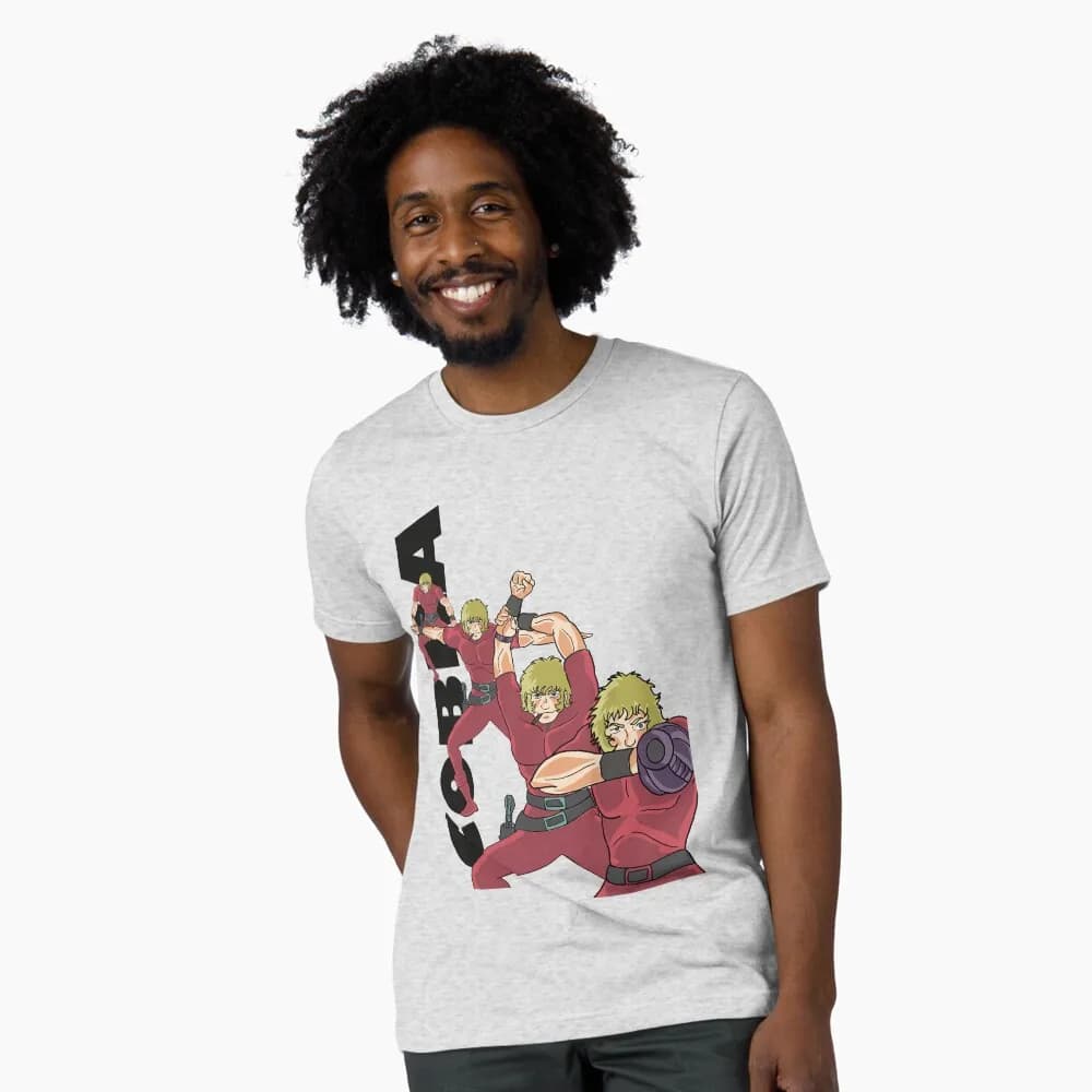 0405 Cobra The Space Pirate Psychogun Kobura Adventure gift t shirt 100% cotton Printed Graphic tee Y2K clothes All size Tops
