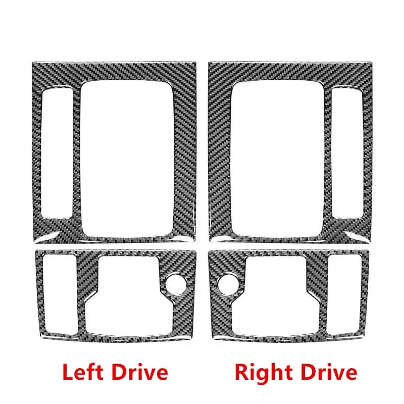 Carbon Fiber Car Central Console Multimedia Buttons Gear Panel Sticker Cover for Mazda 3 2014 2015 2016 2017