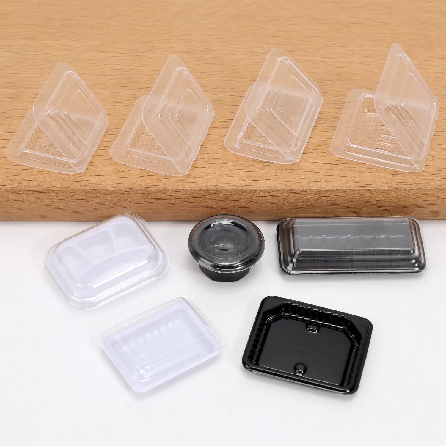 5pcs Mini Fast Food Box Disposable Takeout Lunch Box Packing Box Model Dollhouse Miniature Food Prop Home Decor Decoration