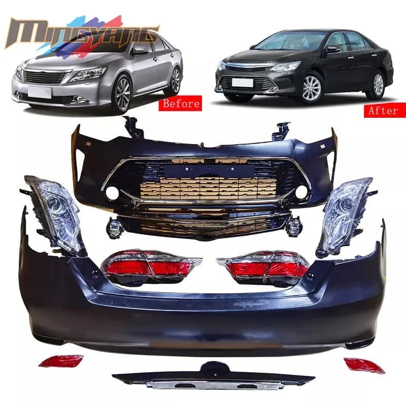 Body Kit Facelift Car Bumpers for  Camry 2012 Upgr 2015 Conversion Bodykit