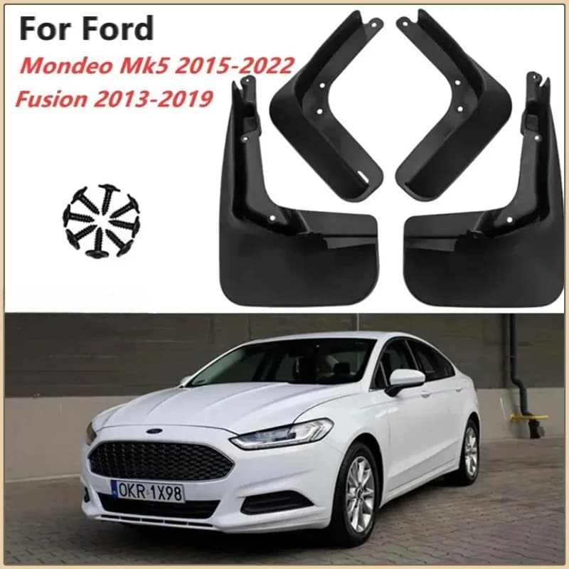 ABS Mud Flaps Splash Guards Mudguards Fender Flares For Ford Mondeo Fusion 2013-2023 No Drill 4PCS