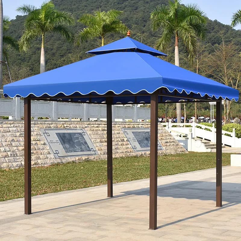 Outdoor sunshades, courtyard roofs, covered parasols, and four-column pavilion canopies