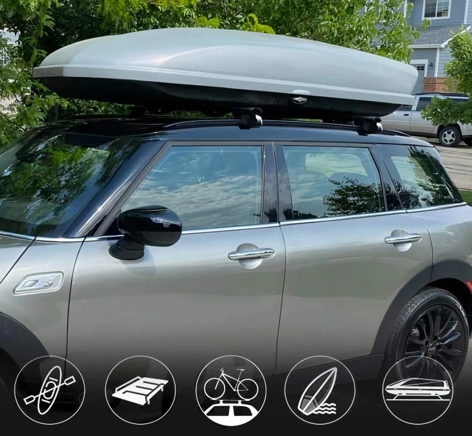 Lockable Roof Cross Bars for  2020-2024, Gray 2Pcs Luggage Carrier