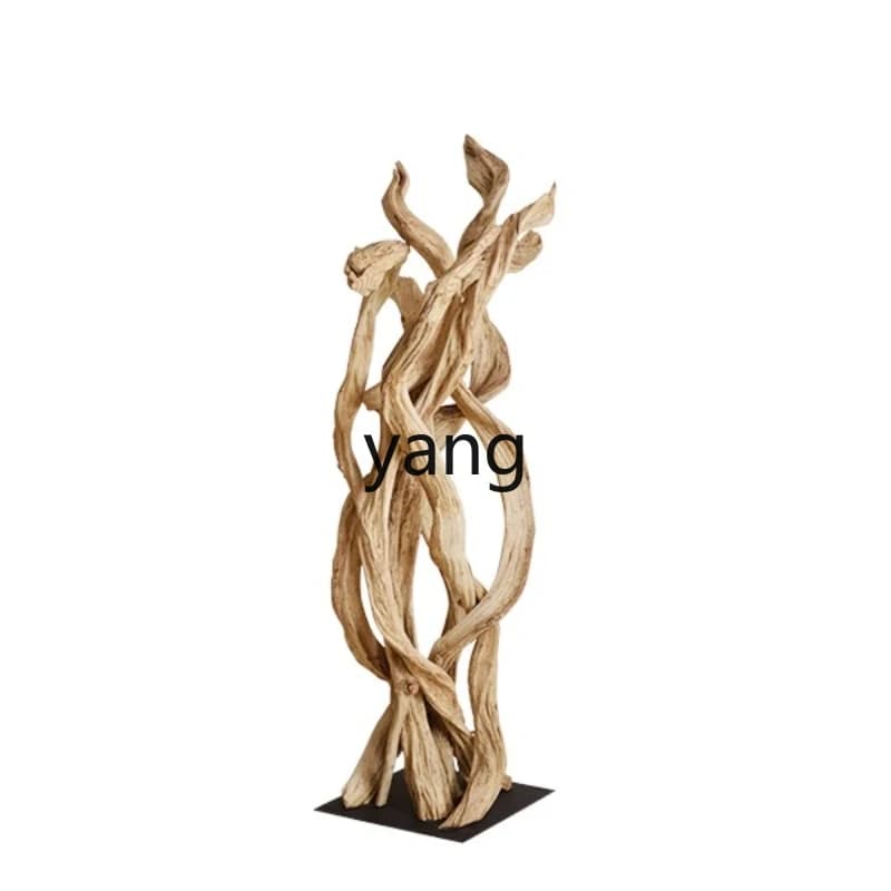 Lhh rattan floor ornament model room living room entrance soft decoration lobby sales office artwork