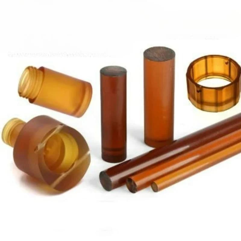 Ultem PEI Rod Polyetherimide Round Bar Dia 6-35mm Amber 500mm For Aerospace Medical Semiconductor