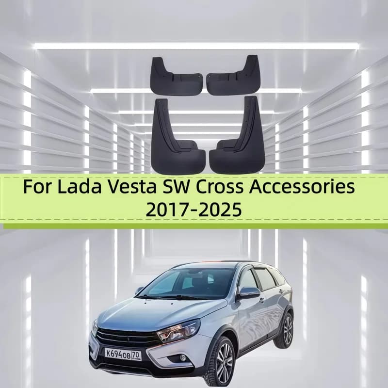 4X Car Mudguards For Lada Vesta SW Cross Accessories 2024 2017-2025 Anti-splash Auto Fenders Mud Flaps Mudflaps Car Accessories