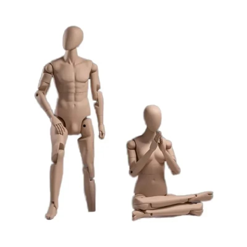 High quality full body mannequin wooden joint model articulated virtual mannequin