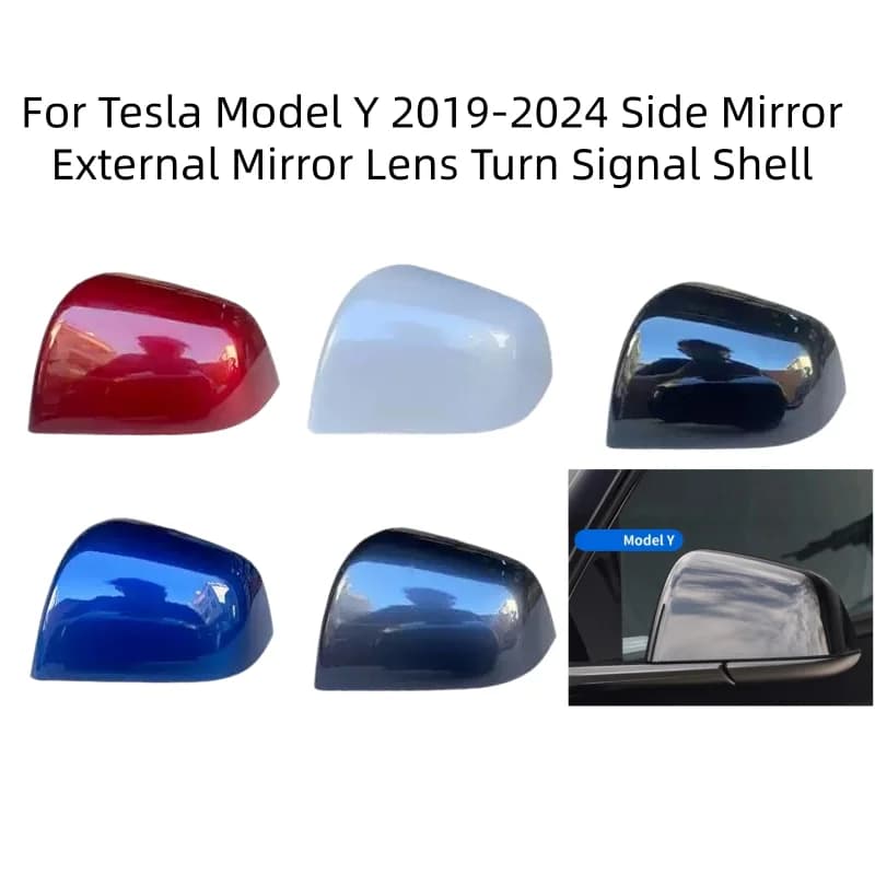 For Tesla Model Y 2019 - 2024 model side mirror, external frame cover, turn signal housing, side mirror assembly