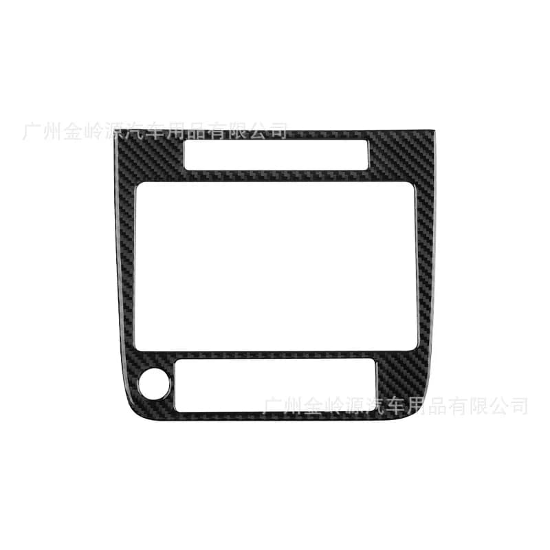 For 11-15 Volkswagen Touareg Carbon Fiber Central Control Navigation Panel Decorative Stickers Car Interior Modification Parts