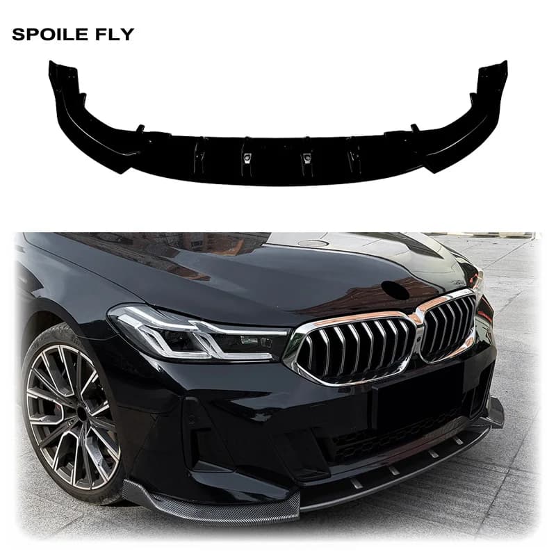 2021 2022 To Up For BMW 6 Series GT G32 630i 640i 630d 640d LCI M Sport  MP Style Front Bumper Lip Spoiler Lower Splitter Blade