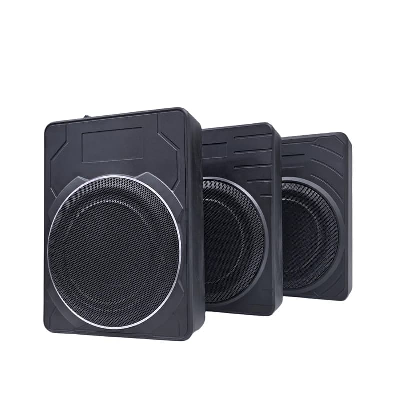 Panel design 120-watt automotive subwoofer 10-inch ultra-thin active stereo subwoofer with high-quality