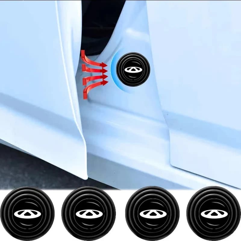 Premium Chery Car Door Shock Absorber Pads, Durable Rubber Anti-Collision Buffer, Noise Reduction Damping Mat for Chery Accessor