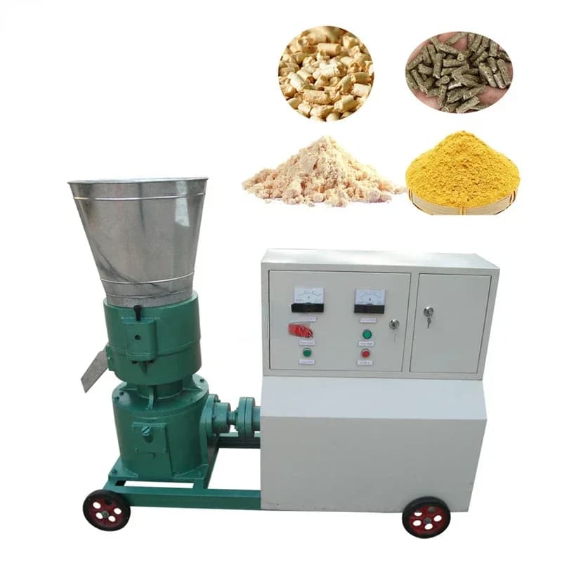 Chicken Livestock Poultry Processing Making Machine Fertilizer Equipment Extrusion Granulator Animal Feed Pellet Machines
