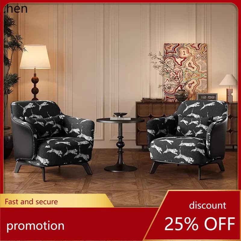 ZML Living Room Single Sofa Chair Leisure Chair Homestay Hotel Reception Single Chair