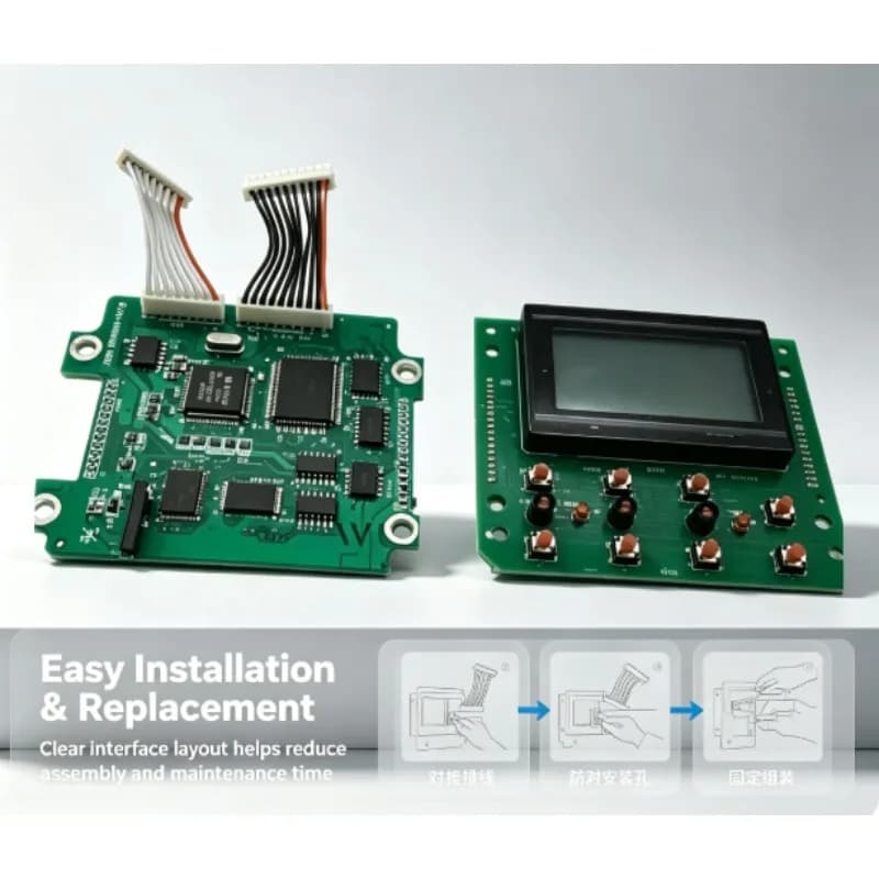 1PC LCD Display CPU Control Board Instrument Chip Replacement For Kobelco Excavator SK135SR SK120 SK200 SK230-6 SK230-6E