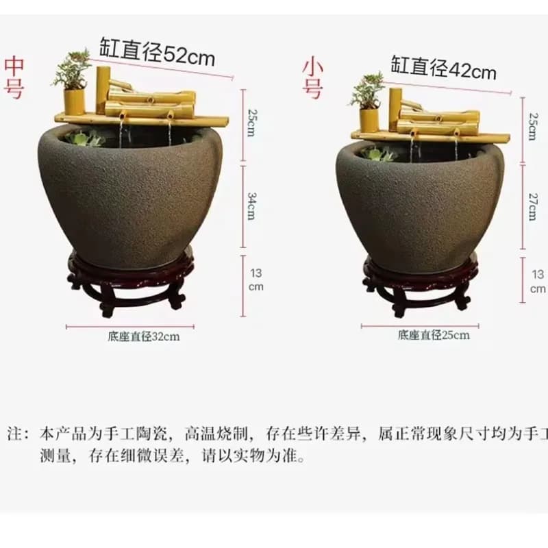 E-26 Bamboo Raft Bamboo Circulating Water Ornament Water Flow Device Courtyard Outdoor Living Room Balcony