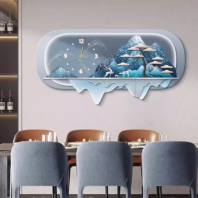 Design Nordic Wall Clocks Luxury Art Mural Large Big Size Wall Watch Fashion Simple Design Korean Orologio Da Parete Home Design