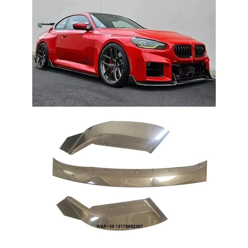 High Quality AD Style Dry Carbon Fiber Front Lip for M2 G87 2023+