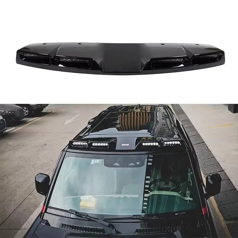Auto Front Roof Spoiler Lamp LED Car Dome Light for 2020+ forLand Rover New Defender 110/90 Gloss Black Car Exterior Accessories