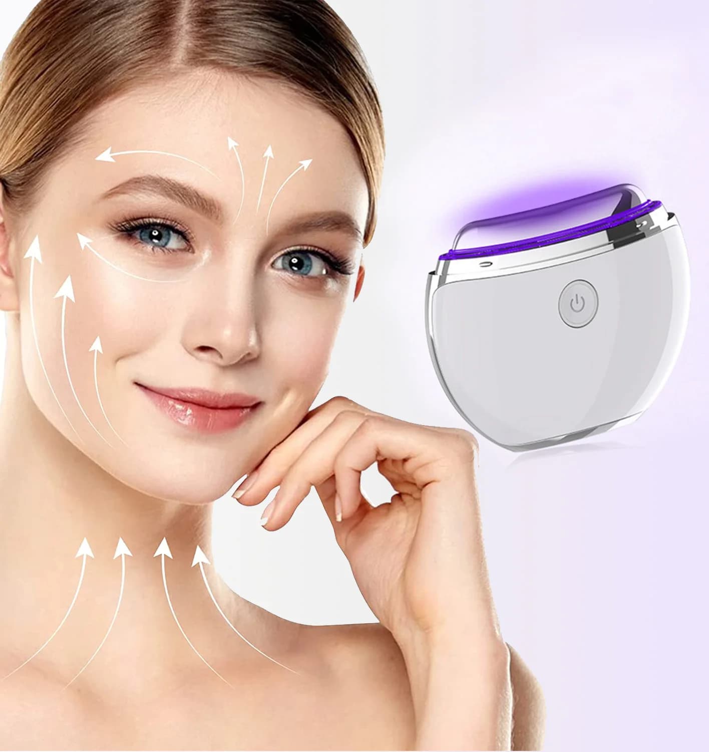 Face Lifting Gua Sha Tool Electric Set Vibrating Heating Facial Massager