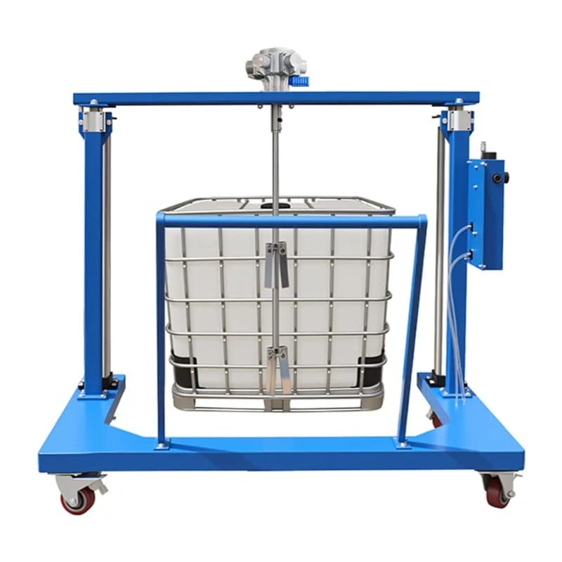 Barrel mobile pneumatic lift mixer high power