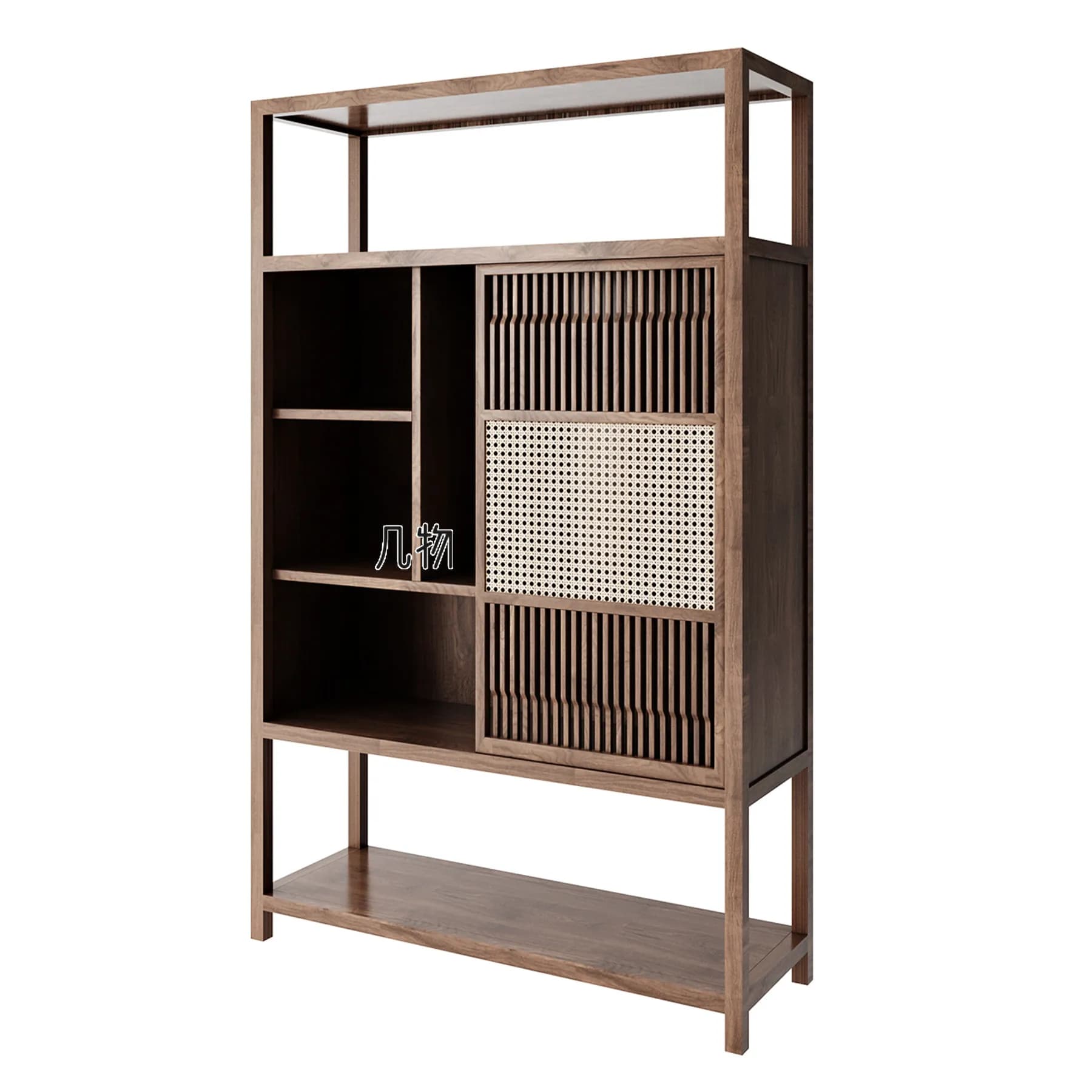 LH solid wood Bogu frame storage Duobao Pavilion tea rattan tea room locker