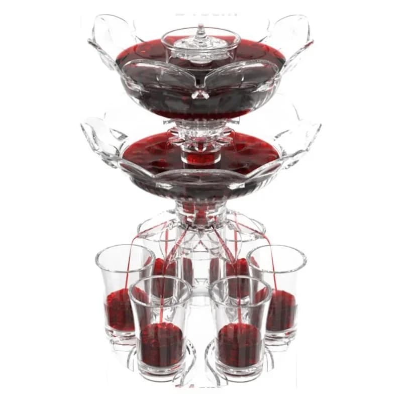 Wine dispenser set, multi-functional decanter and pour device