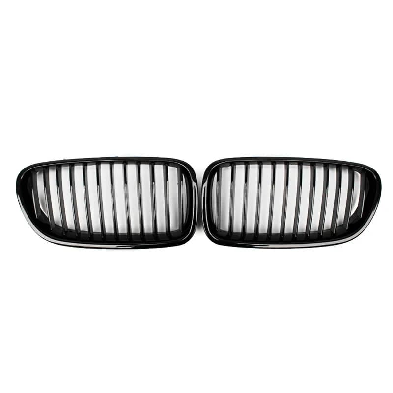 High Quality F10 Glossy Black Auto Car Grill Fit for BMW 5 Series F10 F11 F18 2010-2017 Single-Line Front Bumper Grille