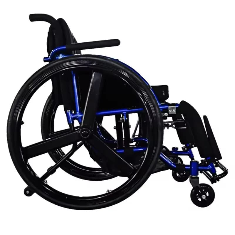 Portable Light Wheelchair Aluminum Light Folding Manual Disabled Wheelchair