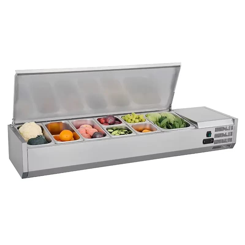 380 Series Counter SS Lid New Commercial Kitchen Cooking Equipment Supply Multi-Type Display for Hotel Restaurant SPA Resort