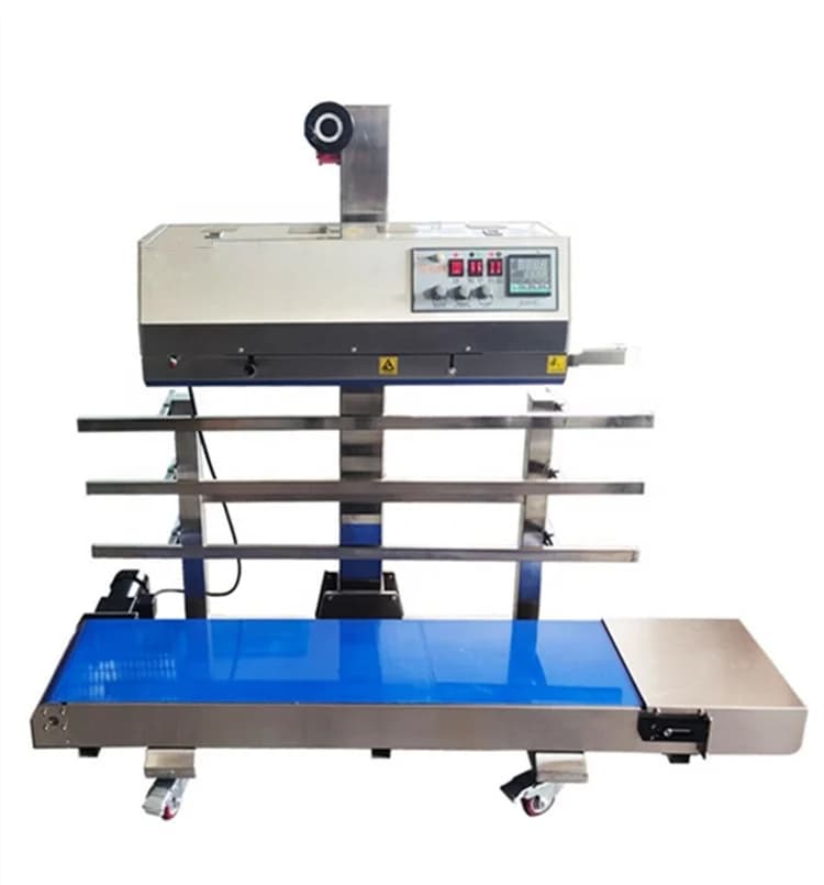 FR1010 Semi-Automatic Vertical Continuous Band Sealer Paper Plastic Bag Heat Sealing Machine