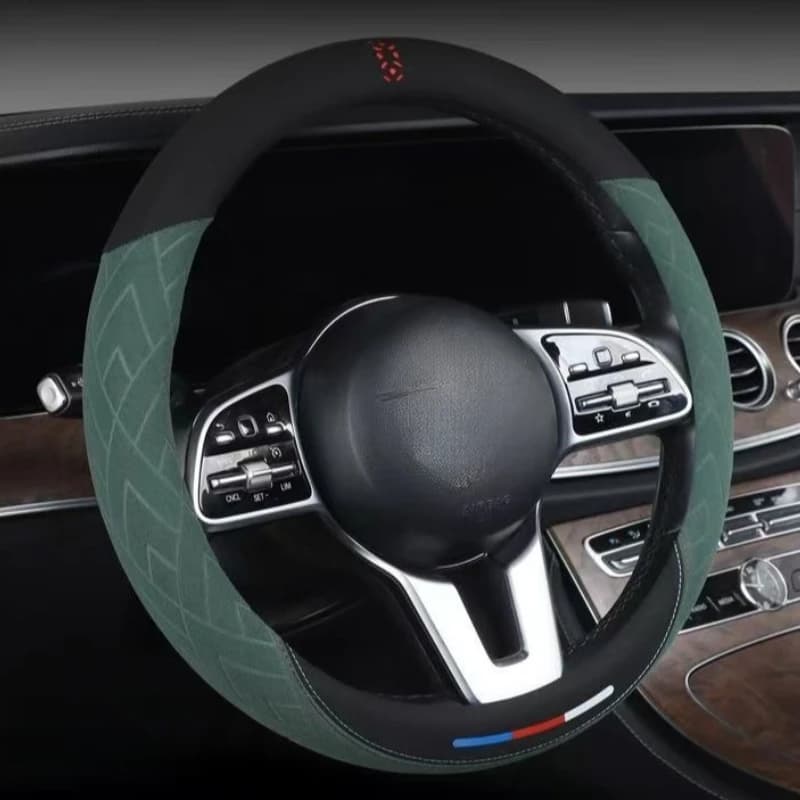Suede Car Steering Wheel Cover Universal Steering Wheel Covers Car Accessories Interior Anti Slip Steering Wheel Grip O/D type