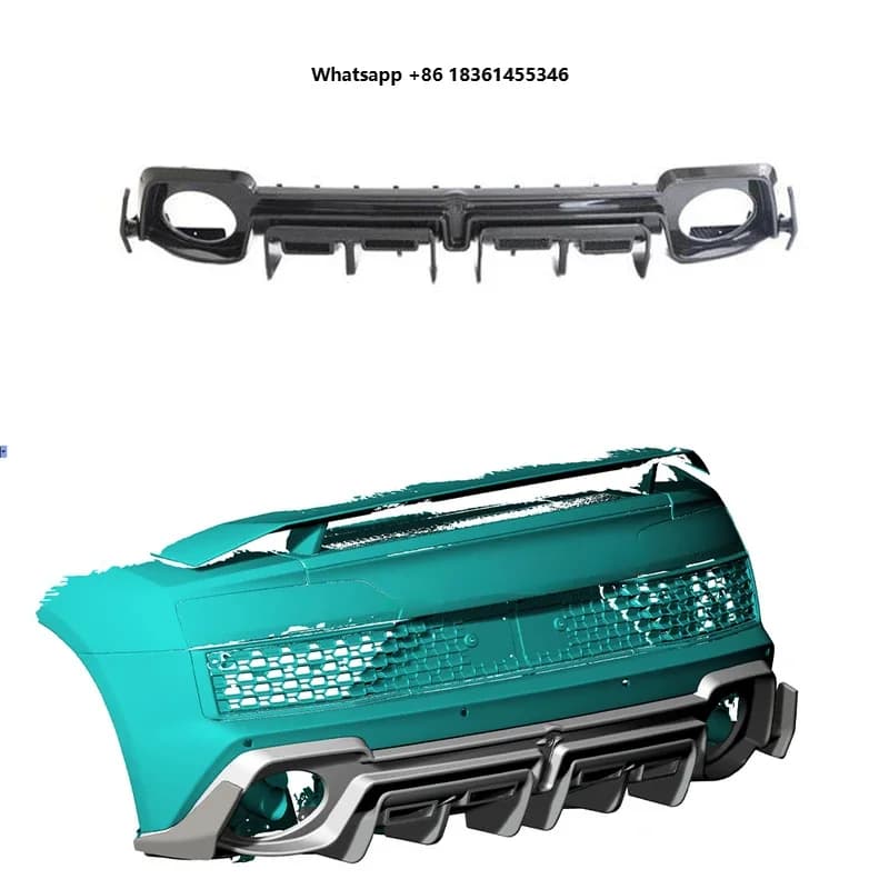 For R8 Premium Capristo Style Dry Carbon Fiber Rear Diffuser Exterior Mod Part