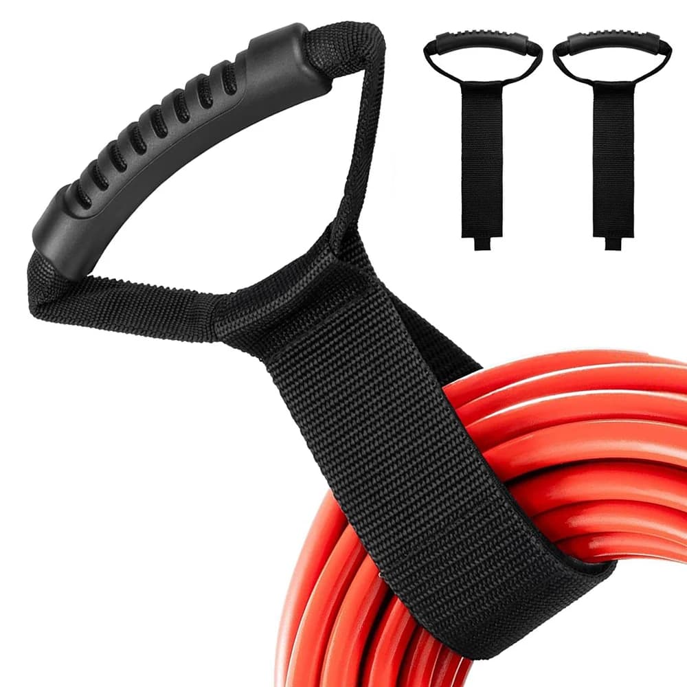 Storage Straps 17" Extension Cord Straps Heavy-Duty Garden Hose Strap Cord Organizer with Handle for RV Accessories Pool Hoses