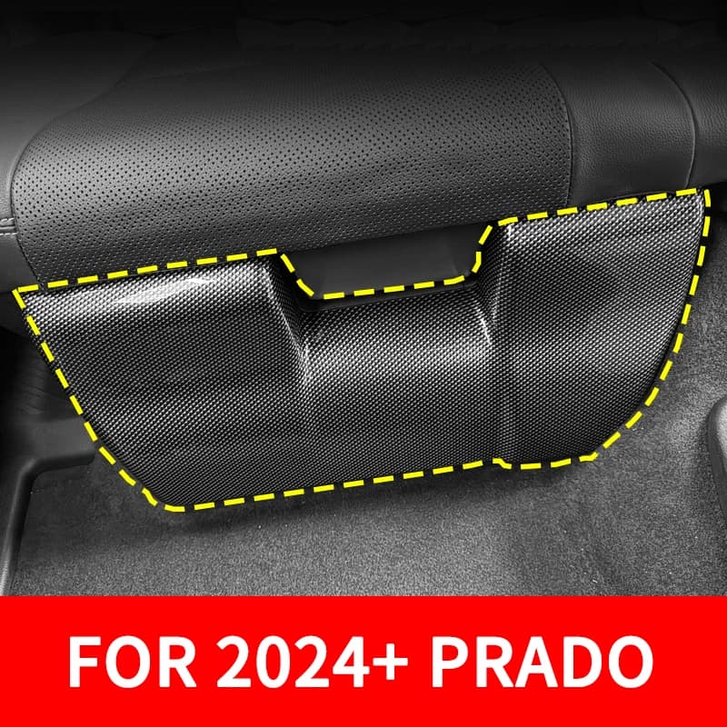 For Toyota Prado 2024 LC250 5 Seat Second Row Under Seat Anti Kick Pad ABS Dustproof Anti-Scratch Protective Sticker Accessories