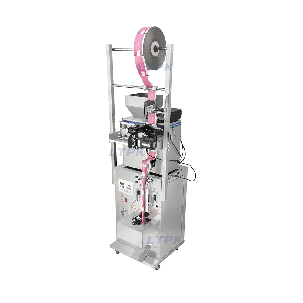 Automatic Granule Powder Sachet Back Seal Bag Packing Machine For Food Snack Grain Packaging Small Business