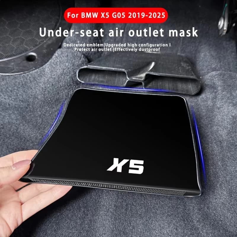 For BMW X5 G05 2019-2025 Under Seat Air Outlet Protective Cover Car Under Seat AC Air Outlet Protective Cover Accessories